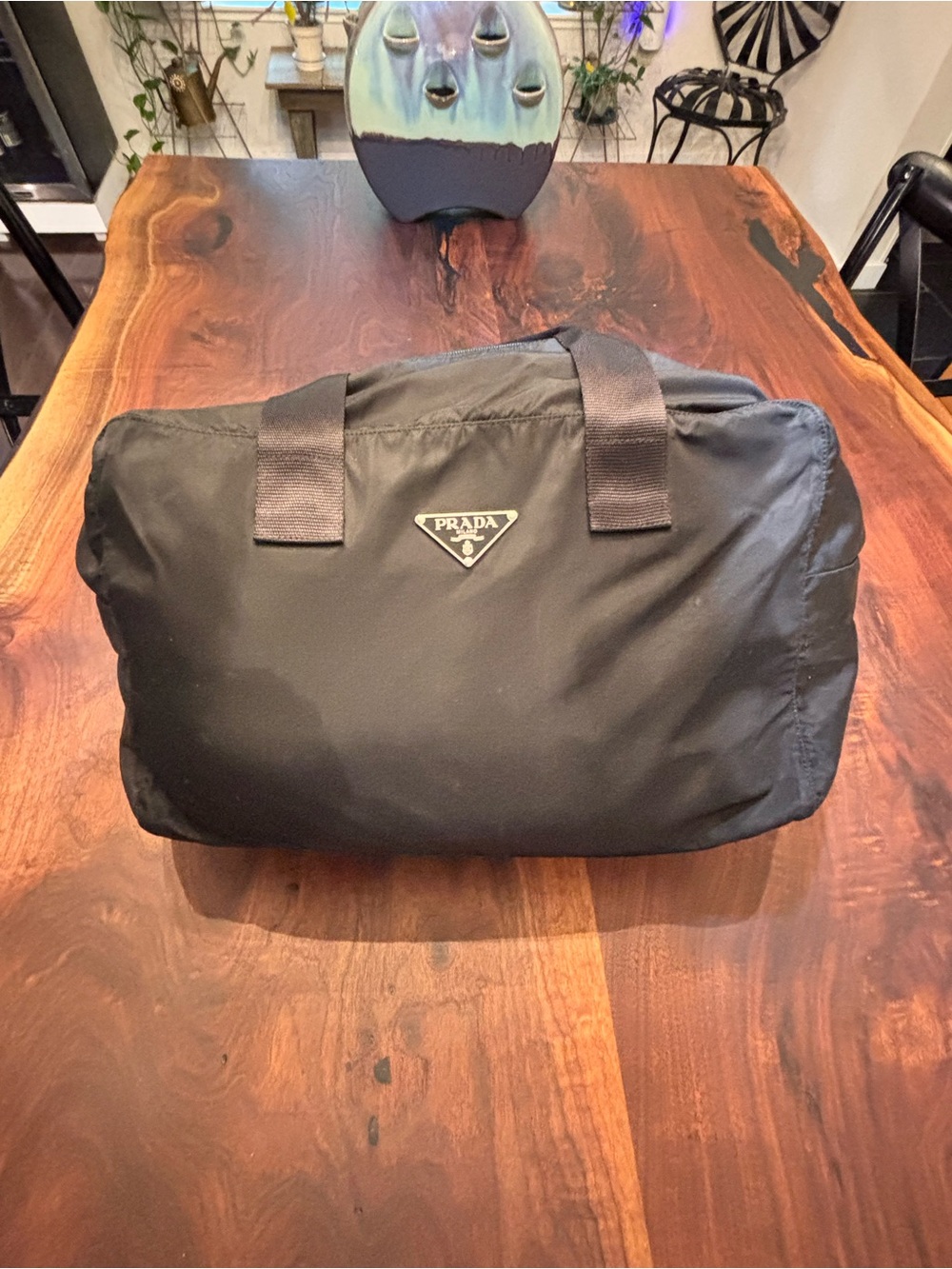 Prada AUTHENTIC VINTAGE PRADA TESSUTO NYLON 18" OVERNIGHT DUFFLE BAG